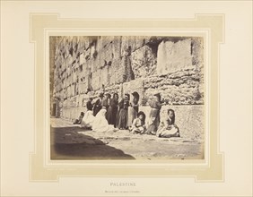 Palestine, Mur où les Juifs vont pleurer à Jérusalem; Félix Bonfils, French, 1831 - 1885, Alais, France; 1877; Tinted Albumen