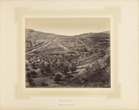 Palestine, Vallée de Josaphat près sic Jerusalem; Félix Bonfils, French, 1831 - 1885, Alais, France; 1877; Tinted Albumen