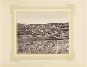 Palestine, Nazareth; Félix Bonfils, French, 1831 - 1885, Alais, France; 1877; Tinted Albumen silver print