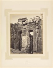 Syrie, Syria, Porte du temple de Jupiter à Balbek; Félix Bonfils, French, 1831 - 1885, Alais, France; negative 1873; print 1877