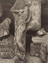 Relief of Nike from the Temple of Athena Nike, Athens; William J. Stillman, American, 1828 - 1901, 1869; Carbon print