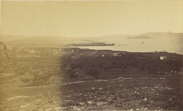 Kaleppa distance view of the harbor and town; William J. Stillman, American, 1828 - 1901, 1860s; Albumen silver print