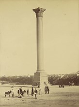 Colonne de Pompee, Alexandria, Attributed to Baron Paul des Granges, French ?, active Greece 1860s, 1860 - 1869; Albumen