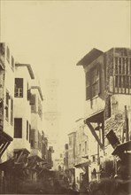 Rue du Caire; Attributed to Baron Paul des Granges, French ?, active Greece 1860s, 1860 - 1869; Albumen silver print