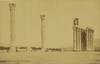 Athens - Temple of Zeus Olympios; Baron Paul des Granges, French ?, active Greece 1860s, 1860 - 1869; Albumen silver print