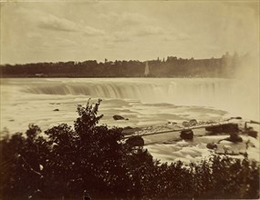 Waterfall; 1870s; Albumen silver print