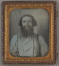 Portrait of a blacksmith; American; about 1858; Daguerreotype
