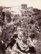Temple of Vesta and Grotto of Neptune, Rome; Rome, Italy; about 1860 - 1870; Albumen silver print