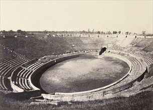 The Amphitheatre, Pompeii; Giorgio Sommer, Italian, born Germany, 1834 - 1914, Pompeii, Campania, Italy; about 1870; Albumen