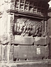 Interior of the Arch of Titus, Rome; Rome, Italy; about 1860 - 1870; Albumen silver print
