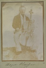 Major Hugh Lyon Playfair; British; 1842 - 1843; Salted paper print from a Calotype negative; 9.5 × 6.7 cm 3 3,4 × 2 5,8 in