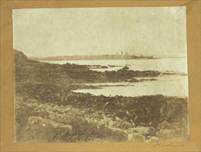 Distant view of St. Andrews from the east; Dr. John Adamson, Scottish, 1810 - 1870, about 1845; Salted paper print from a paper