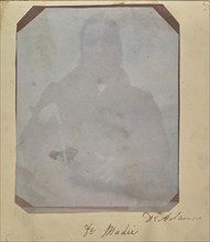 Dr. Mudie; Dr. John Adamson, Scottish, 1810 - 1870, 1842 - 1843; Salted paper print from a Calotype negative; 9.8 × 8.1 cm
