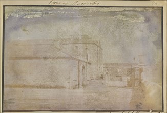 Army Barracks; Capt. Henry Craigie Brewster, British, 1816 - 1905, active 1840s, about 1843; Salted paper print from a Calotype