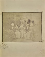 Sir David Brewster with Miss Mary Playfair, Lady Brewster, Mr. Pakenham Edgeworth, and Miss Brewster; Attributed to Dr. John