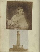Mrs. Charles Stewart; British; 1843 - 1844; Salted paper print from a Calotype negative; 12.2 x 11.1 cm, 4 13,16 x 4 3,8 in