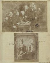 Group Portrait; Hill & Adamson, Scottish, active 1843 - 1848, 1843 - 1844; Salted paper print from a Calotype negative