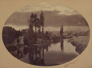 River Scene; Camille Silvy, French, 1834 - 1910, negative 1858; print 1860s; Albumen silver print