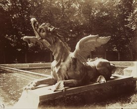 Dragon, Grand Trianon, Versailles; Eugène Atget, French, 1857 - 1927, Versailles, France; 1901; Albumen silver print