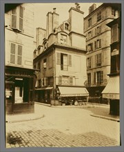 Maison Coin de Rue de l'Abbaye et Cardinale; Eugène Atget, French, 1857 - 1927, Paris, France; 1903; Albumen silver print