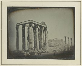 Temple of Olympian Zeus, Athens; Philippos Margaritis, Greek, 1810 - 1892, and Philibert Perraud, French, born 1815