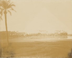 Desert view; about 1860 - 1880; Tinted Albumen silver print