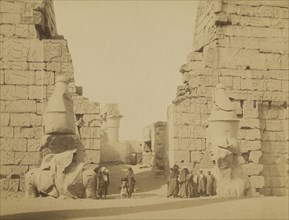 Temple of Luxor; Antonio Beato, English, born Italy, about 1835 - 1906, 1880 - 1889; Albumen silver print