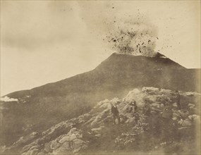 Erupting Volcano; Italian, Italy; 1870s - 1880s; Print
