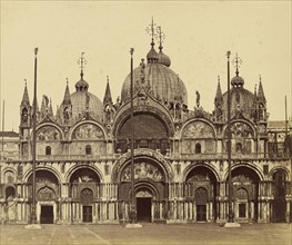 Saint Mark's Basilica; Italian; Venice, Italy; about 1865 - 1879; Albumen silver print