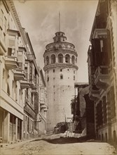 Tower of Galata, Constantinople; Abdullah Frères, Armenian, active 1860s - 1890s, Istanbul, Turkey; 1858 - 1890; Albumen silver