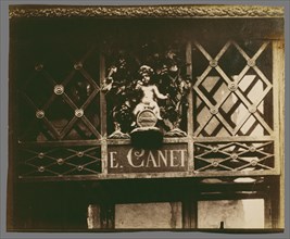 Shop Sign, rue Saint-Louis-en-I'Ile; Eugène Atget, French, 1857 - 1927, Paris, France; 1908; Albumen silver print