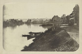 Sèvres, The Seine at Meudon; Henri-Victor Regnault, French, 1810 - 1878, Print by Alphonse-Louis Poitevin French, 1819 - 1882