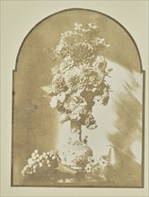 Vase of flowers; Hippolyte Bayard, French, 1801 - 1887, about 1845-1846; Salted paper print; 16.5 x 12.2 cm 6 1,2 x 4 13,16 in