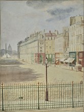 Rue Royale Facing the Place de la Concorde; Attributed to Hippolyte Bayard, French, 1801 - 1887, Attributed to Reverend Calvert