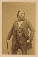 Portrait of Gustave Courbet; French; about 1860 - 1865; Albumen silver print