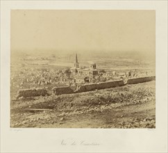 View of the Cemetery, Vue du Cimetiere, Jean-Charles Langlois, French, 1789 - 1870, 1855; Salted paper print; 25.6 x 31.4 cm