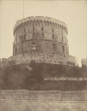 Round Tower, Windsor Castle; William Henry Fox Talbot, English, 1800 - 1877, Windsor, England; about 1842–1845; Salted paper