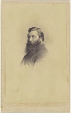 bearded man in vignette-style; about 1865; Albumen silver print