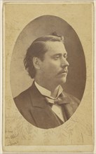 man in 3,4 profile, in quasi-oval style; Attributed to Elliott & Fry; 1865 - 1870; Albumen silver print