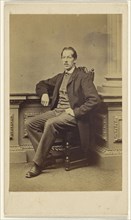 man with moustache, seated; William Keith, British, active Liverpool, England 1860s, about 1866; Albumen silver print