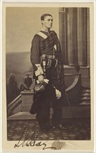 man with sash, standing; F.W. Baker, British, active Calcutta, India 1860s, about 1865; Albumen silver print