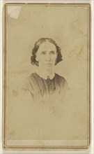 elder woman with wire-rimmed glasses in vignette style; J.W. Morris, American, active Adrian, Minnesota 1860s - 1870s, 1870s