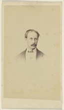 man with moustache, in vignette-style; F. Schwarzschild, British, active Calcutta, India 1860s, 1860s; Albumen silver print