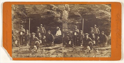 Group of Coal Miners. Mauch Chuck; American; about 1870; Albumen silver print