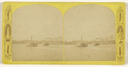 Boston Harbor; American; about 1870 - 1880; Albumen silver print