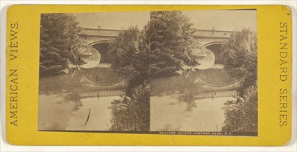 Balcony Bridge, Central Park, N.Y; American; about 1865 - 1875; Albumen silver print