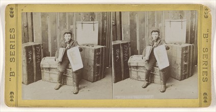 Ave a Paper Sir?; American; about 1880 - 1890; Gelatin silver print