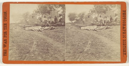 Burial of dead at Fredericksburgh, Va; Studio of Mathew B. Brady, American, about 1823 - 1896, about 1861 - 1865; Albumen