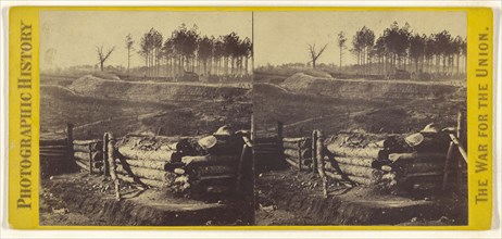 Breastworks near the Appomattox River, Va., North Side; Edward and Henry T. Anthony & Co., American, 1862 - 1902, about 1861