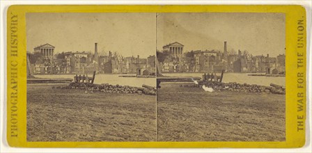 Ruins of the burnt district, from the Canal basin, Richmond, Va; Edward and Henry T. Anthony & Co., American, 1862 - 1902
